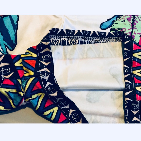 Floral Tribal Print Shorts - Picture 2 of 3